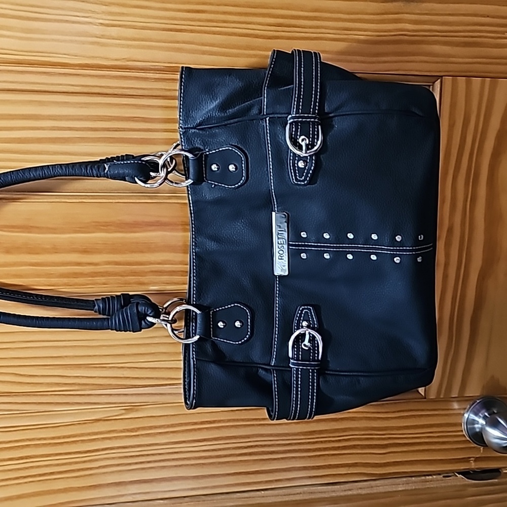 Rossetti large black purse.